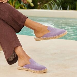 Chic Lavender Espadrille Slip-Ons